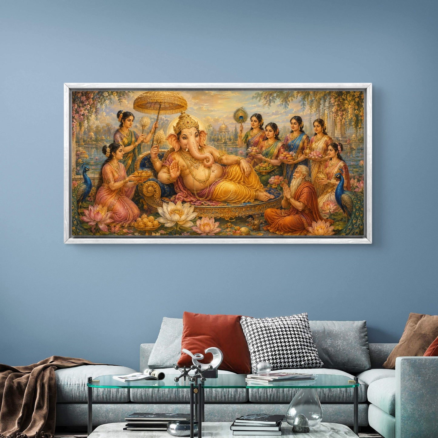 Lord Ganesha Premium Canvas Painting - Buy Online | Decor By Neon