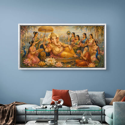 Lord Ganesha Premium Canvas Painting