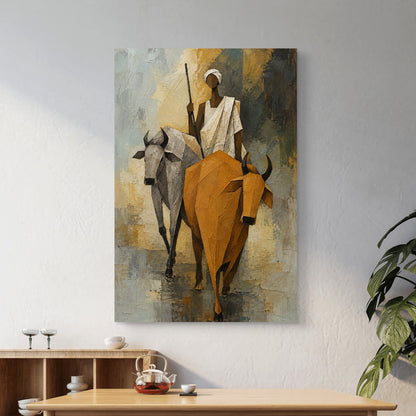 Modern Interiors Portrait Premium Canvas Painting