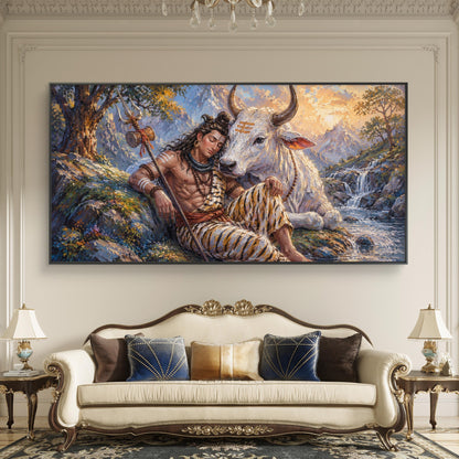 Lord Shiva Premium Canvas Painting