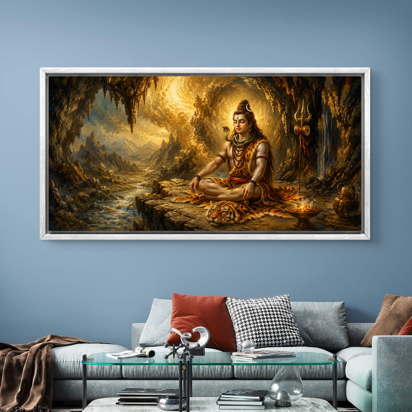 Lord Shiva Premium Canvas Painting - Buy Online | Decor By Neon