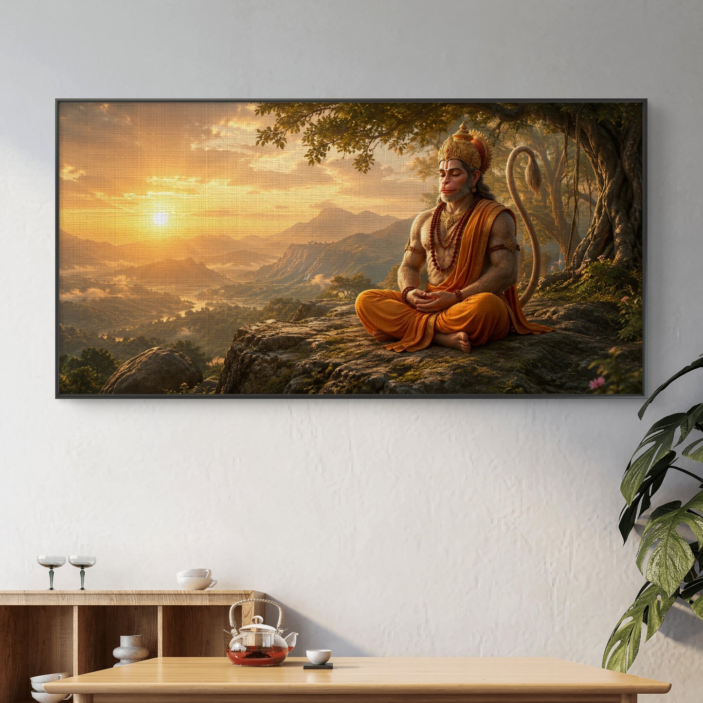 Lord Hanuman Premium Canvas Painting - Buy Online | Decor By Neon