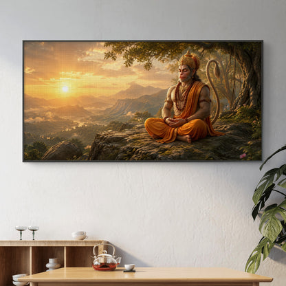 Lord Hanuman Premium Canvas Painting