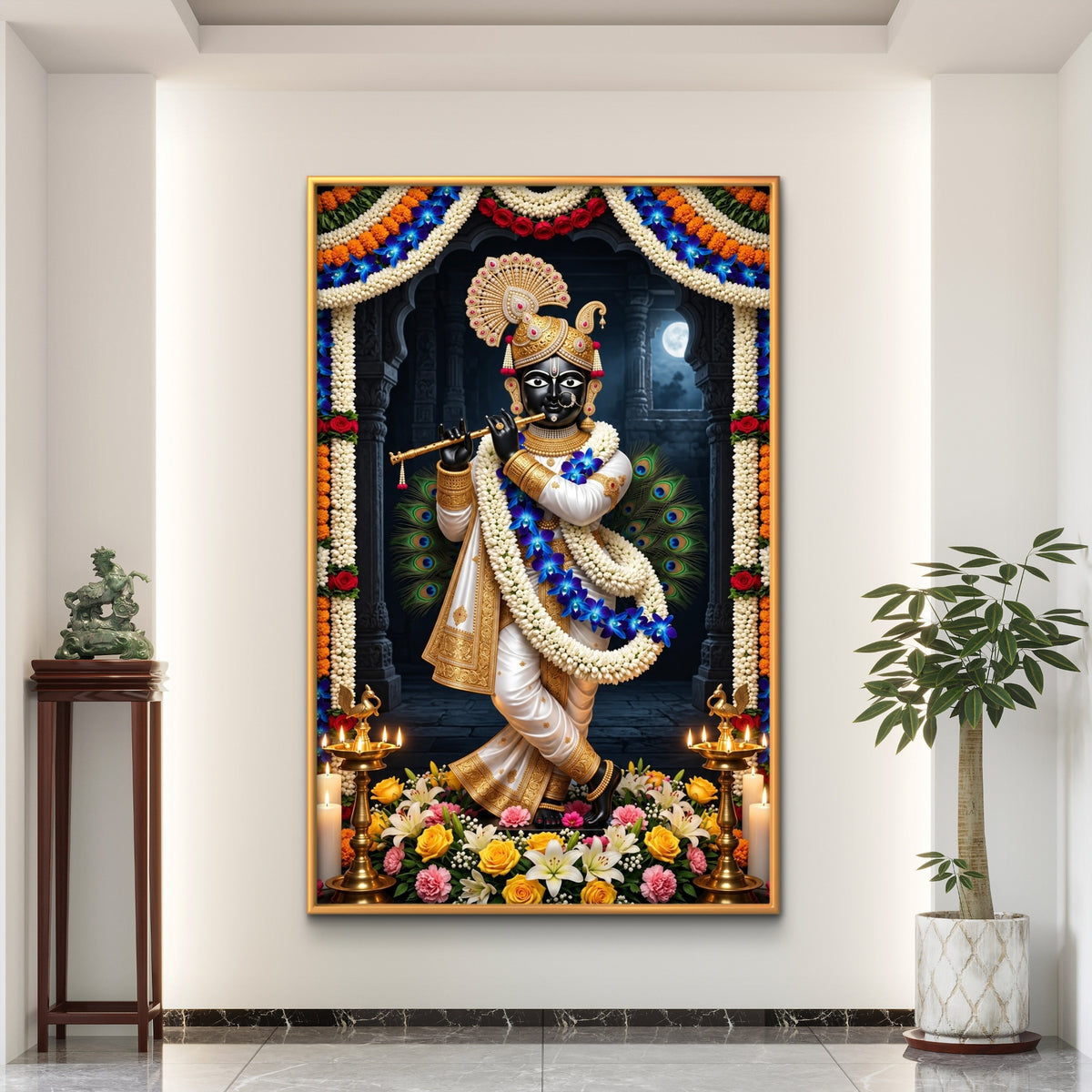 Traditional Pichwai Shrinathji Premium Canvas Painting - Buy Online | Decor By Neon