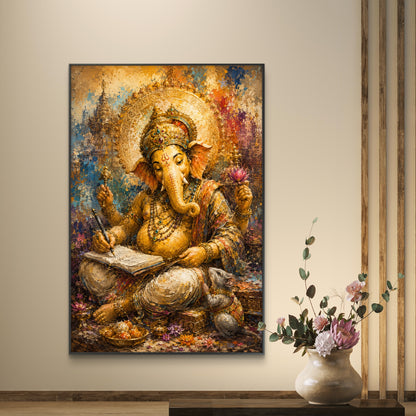 Lord Ganesha Premium Canvas Painting