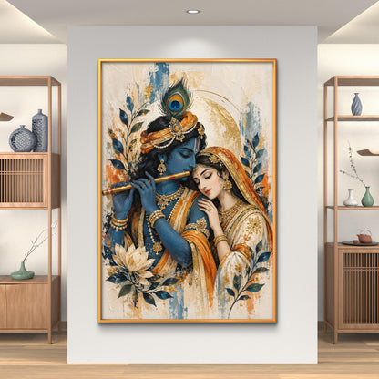 Radha Krishna Premium Canvas Painting