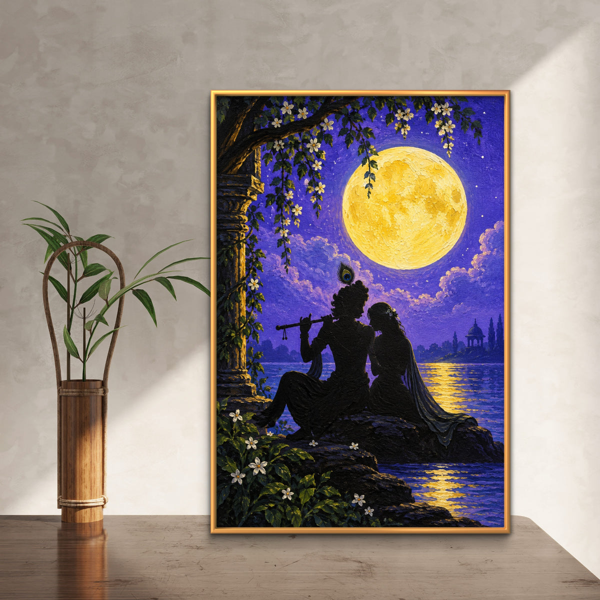Radha Krishna Premium Canvas Painting - Buy Online | Decor By Neon