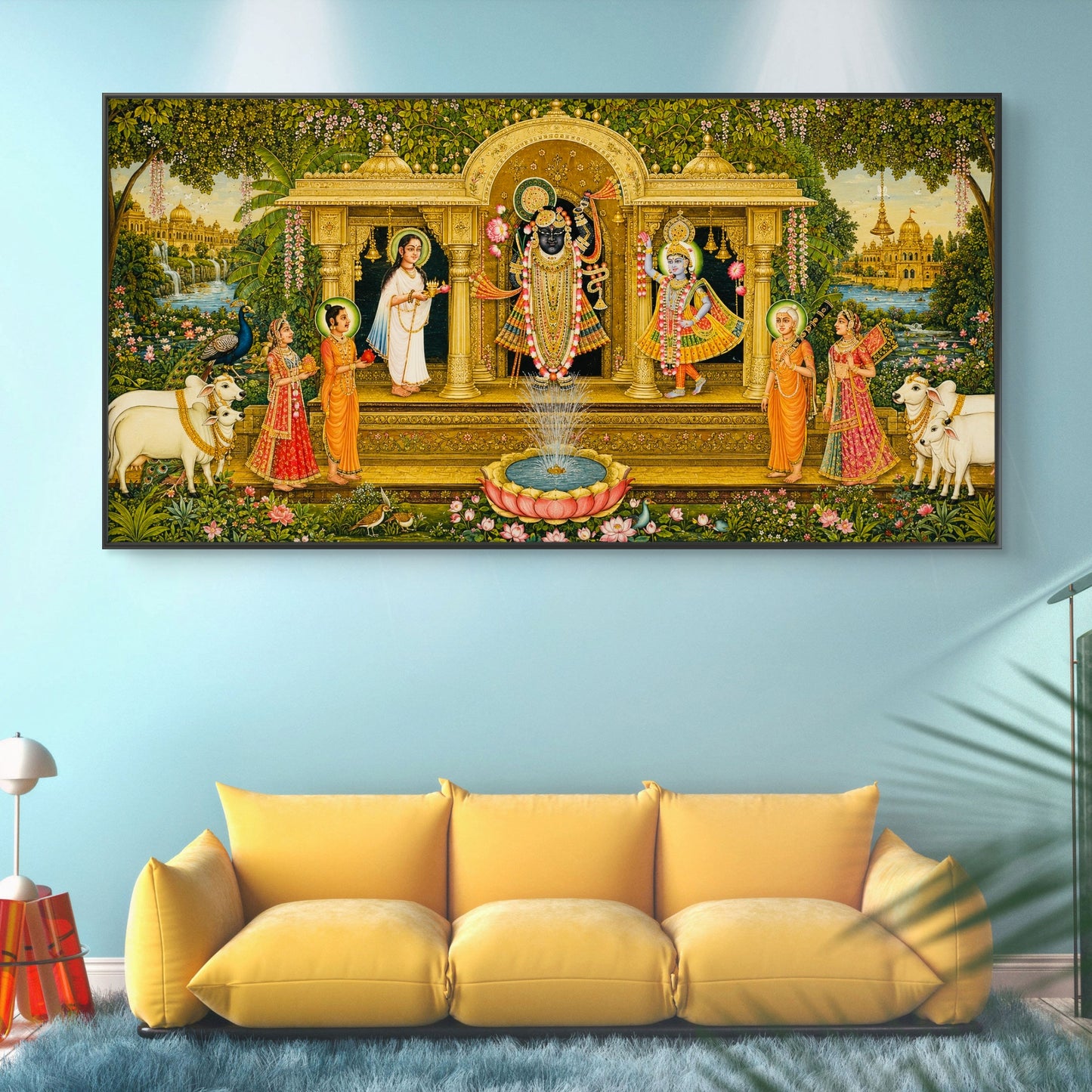 Traditional Pichwai Shrinathji Premium Canvas Painting - Buy Online | Decor By Neon