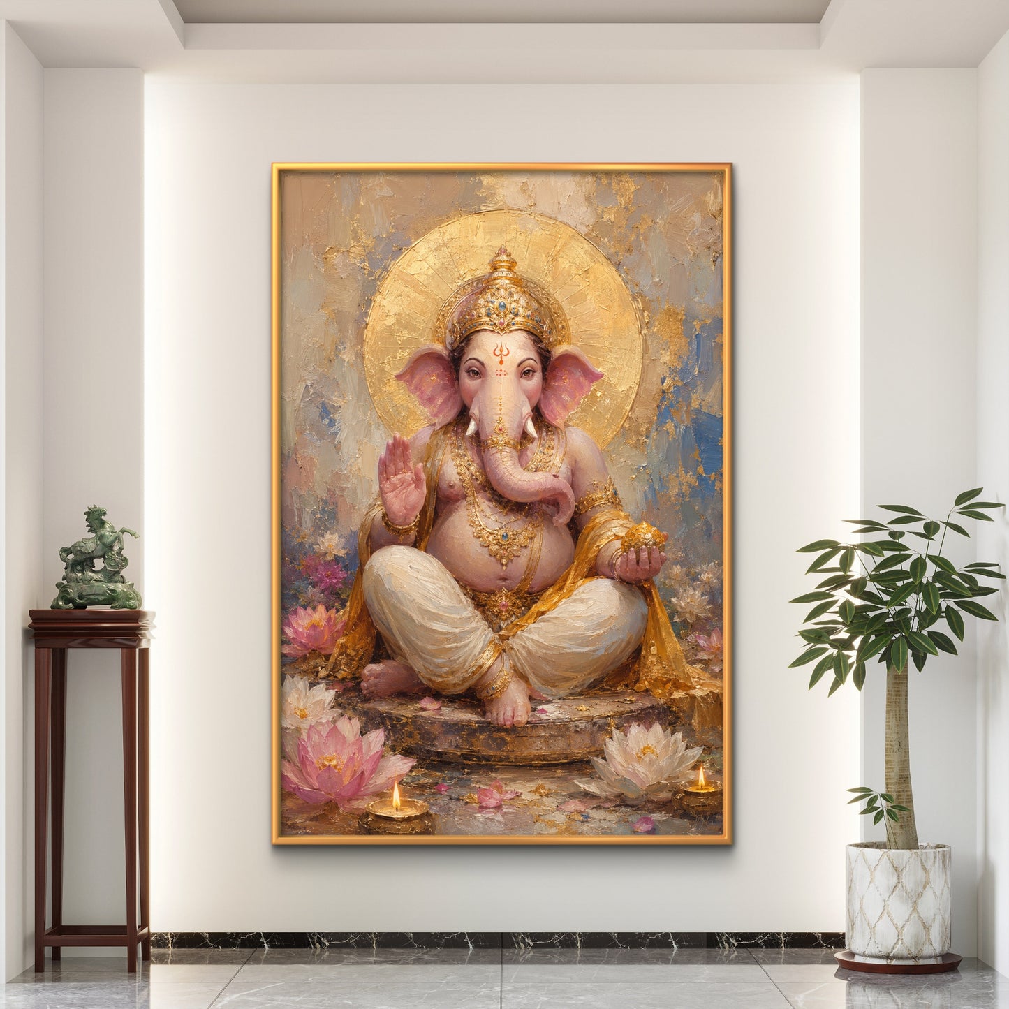Lord Ganesha Premium Canvas Painting - Buy Online | Decor By Neon
