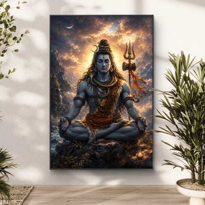 Lord Shiva Premium Canvas Painting