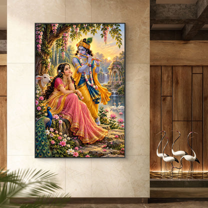 Radha Krishna Premium Canvas Painting
