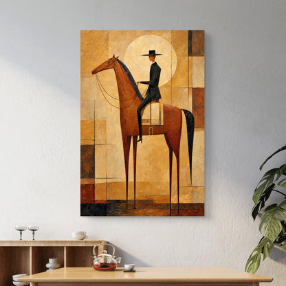 Modern Interiors Portrait Premium Canvas Painting