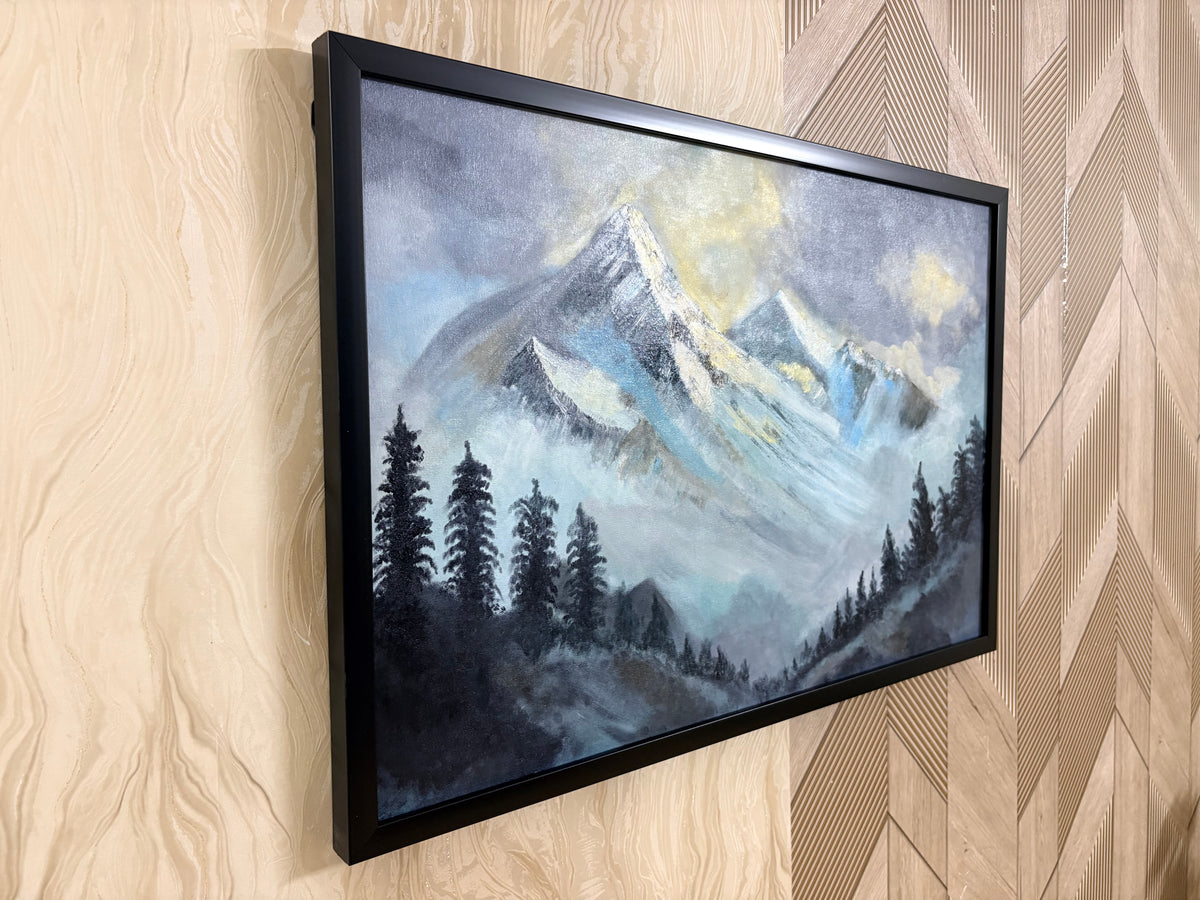Whispers of the Himalayas Original & Exclusive Hand Painting 21 x 31 Inches  | Premium Canvas Wall Art  (Only 1 in Stock) - Buy Online | Decor By Neon