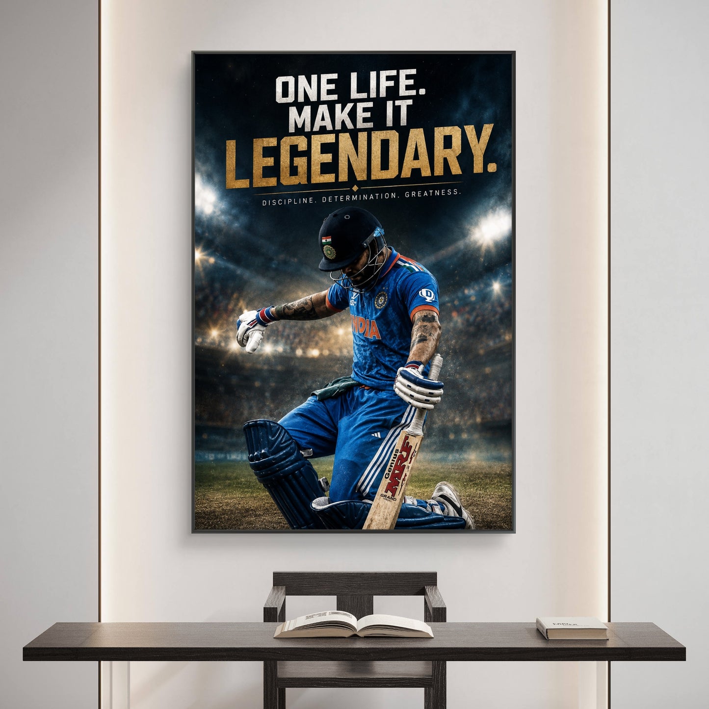 Virat Kohli  Premium Canvas Painting - Buy Online | Decor By Neon