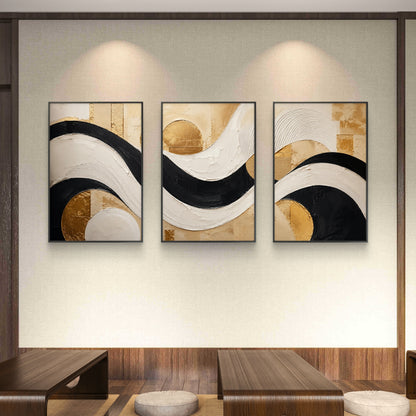 Set of 3 Abstract Art Premium Canvas Painting