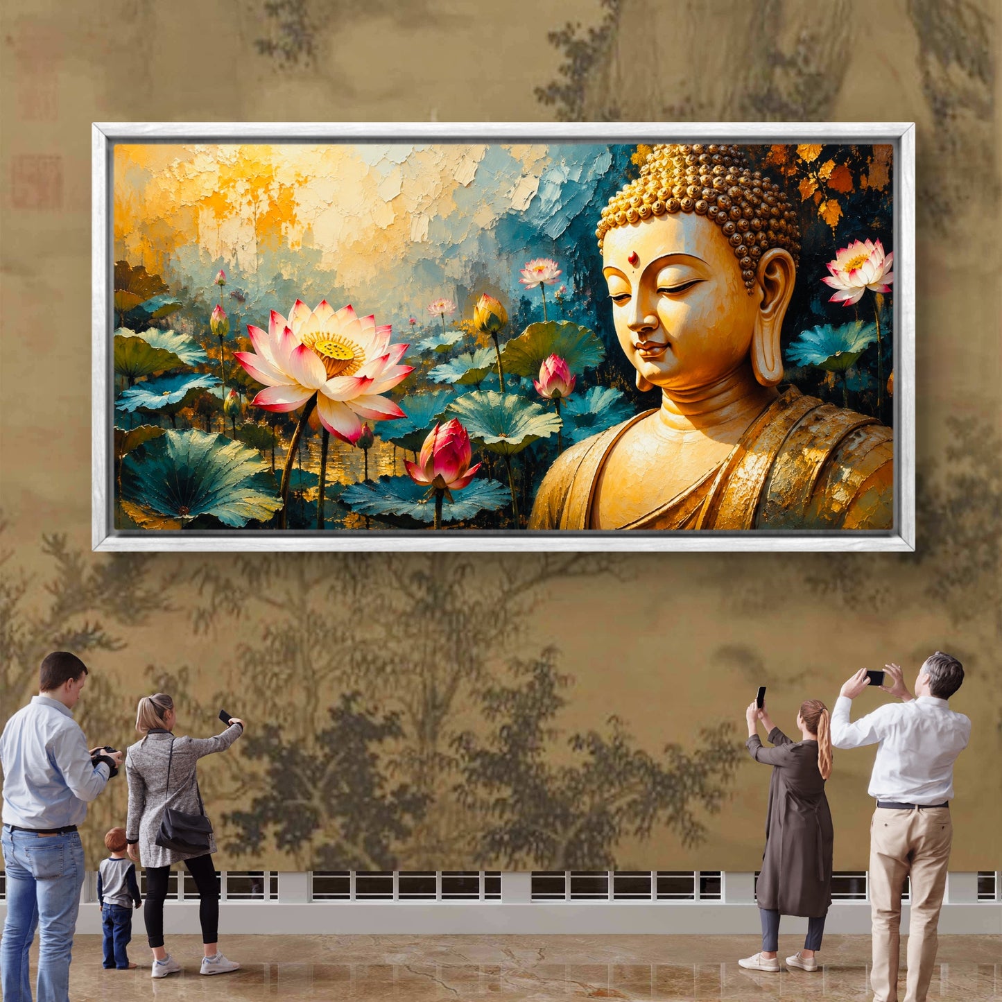 Lord Buddha Premium Canvas Painting - Buy Online | Decor By Neon