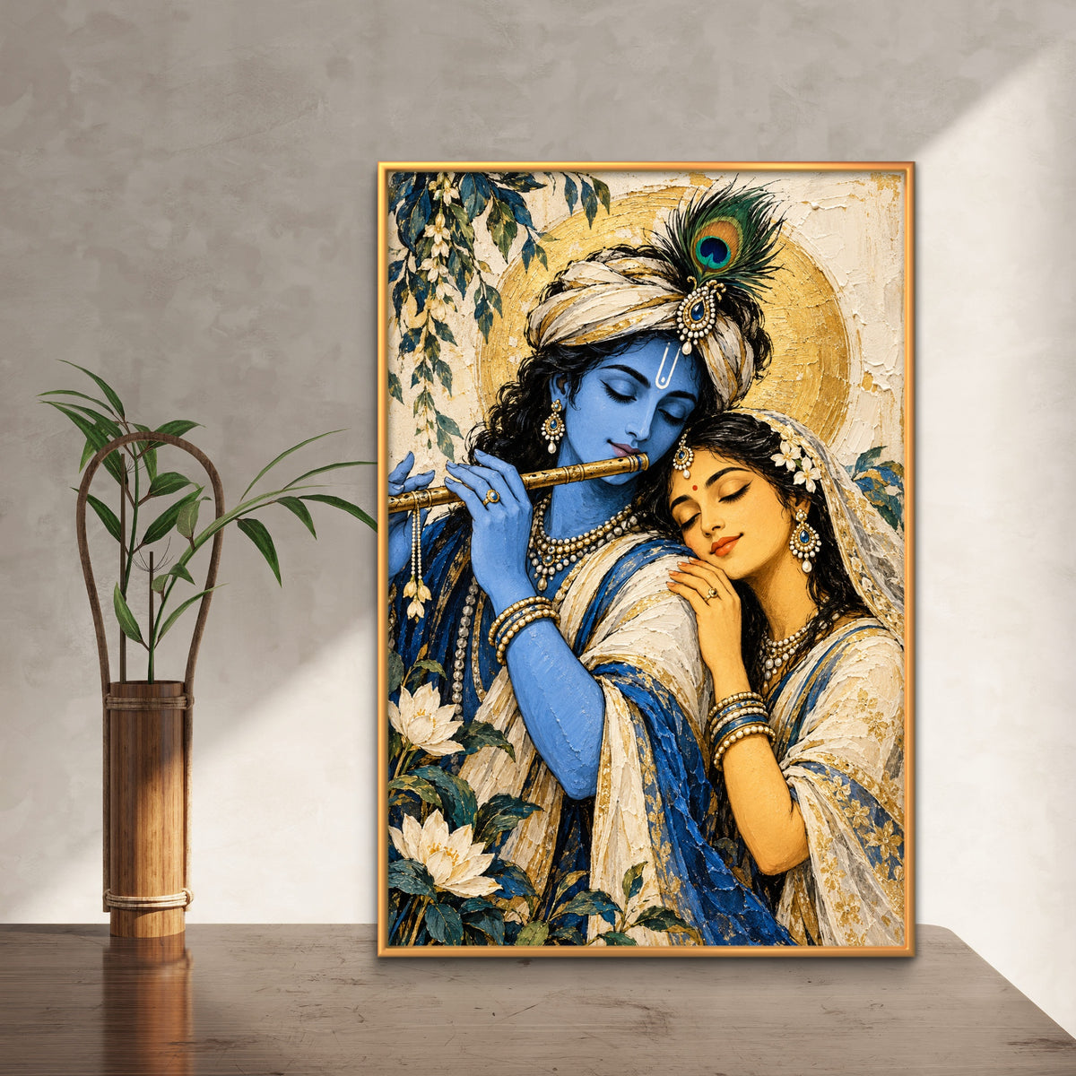 Radha Krishna Premium Canvas Painting - Buy Online | Decor By Neon