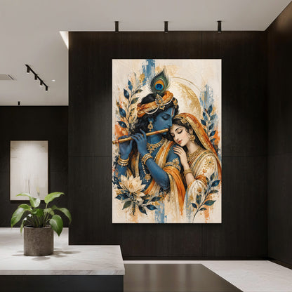 Radha Krishna Premium Canvas Painting