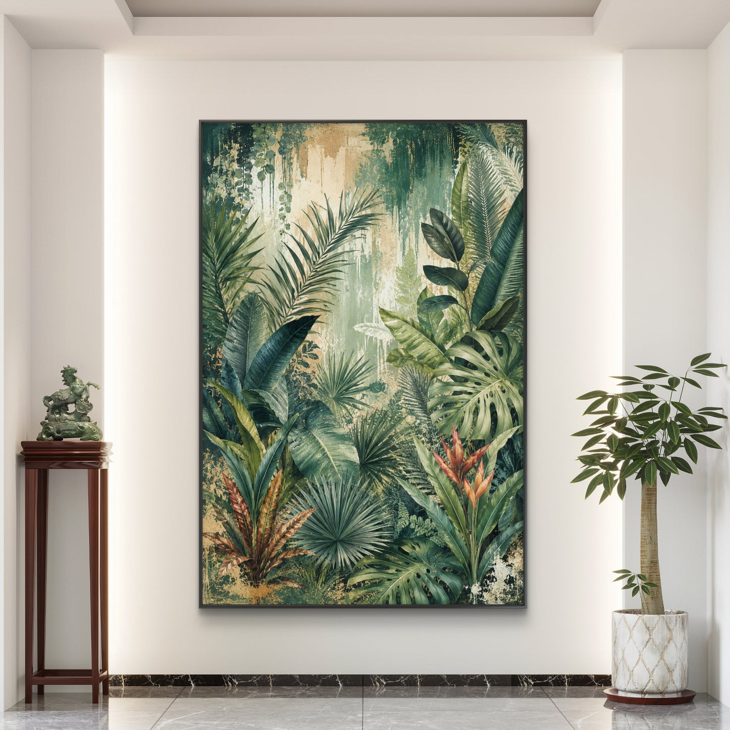 Botanical Luxury Premium Canvas Painting - Buy Online | Decor By Neon