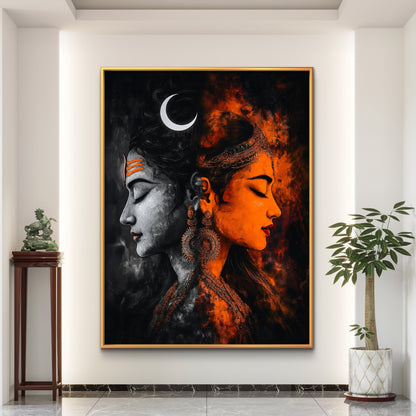Lord Shiva Premium Canvas Painting
