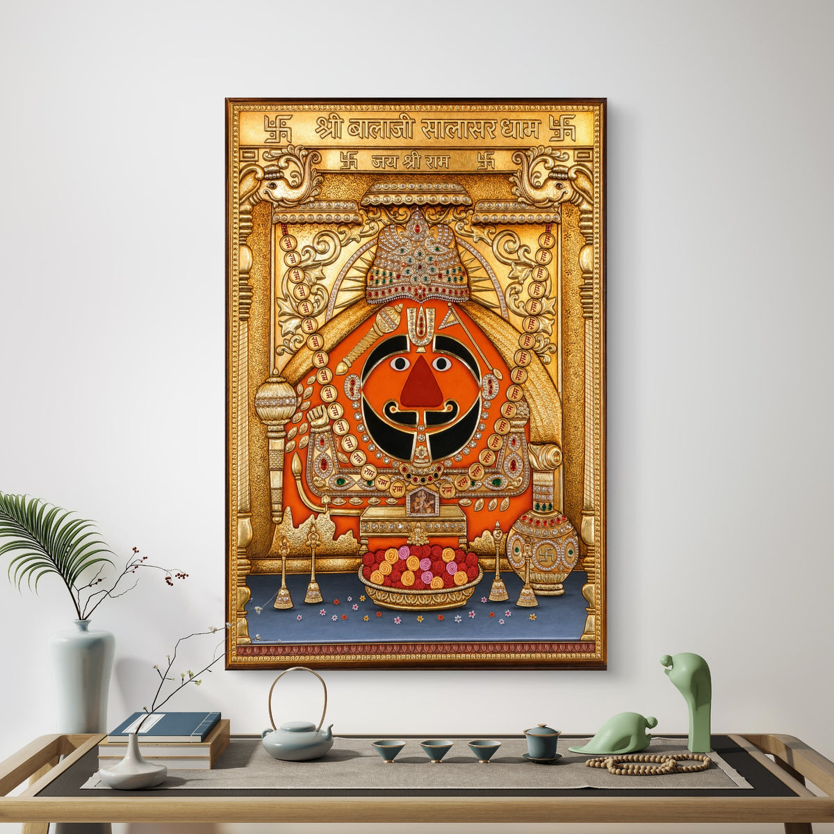 Shri Salasar Balaji Premium Canvas Painting - Buy Online | Decor By Neon