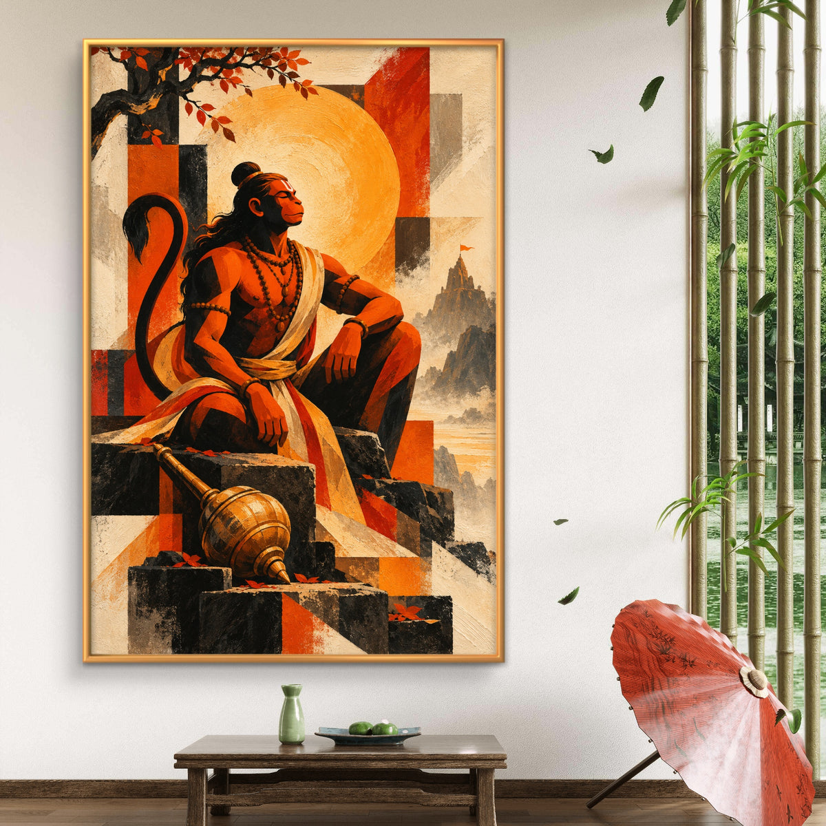 Lord Hanuman Premium Canvas Painting - Buy Online | Decor By Neon