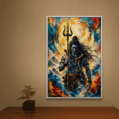 Lord Shiva Premium Canvas Painting