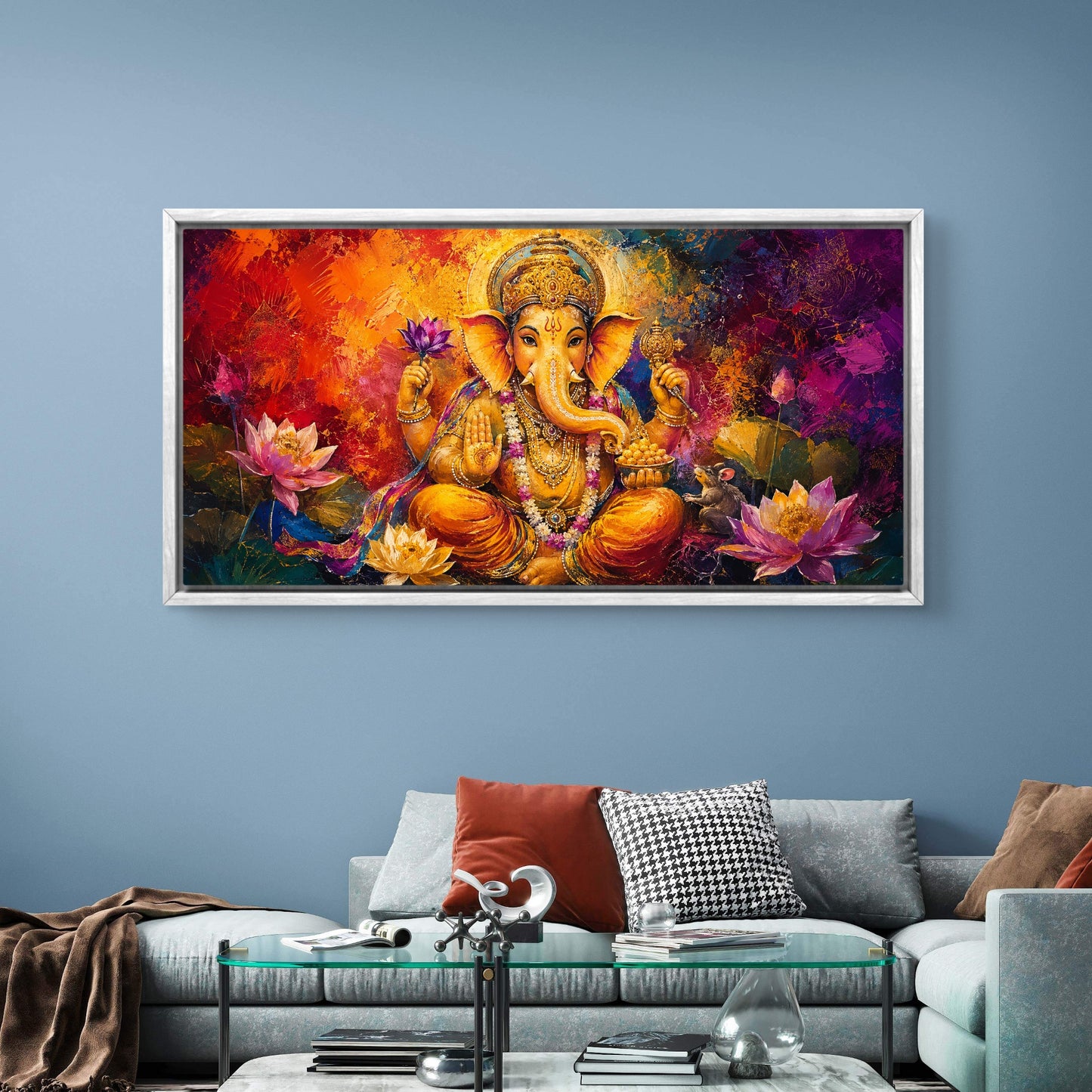 Lord Ganesha Premium Canvas Painting - Buy Online | Decor By Neon
