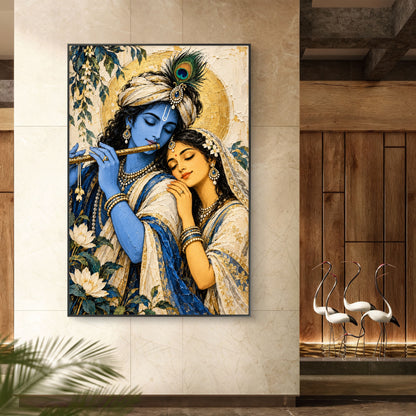 Radha Krishna Premium Canvas Painting