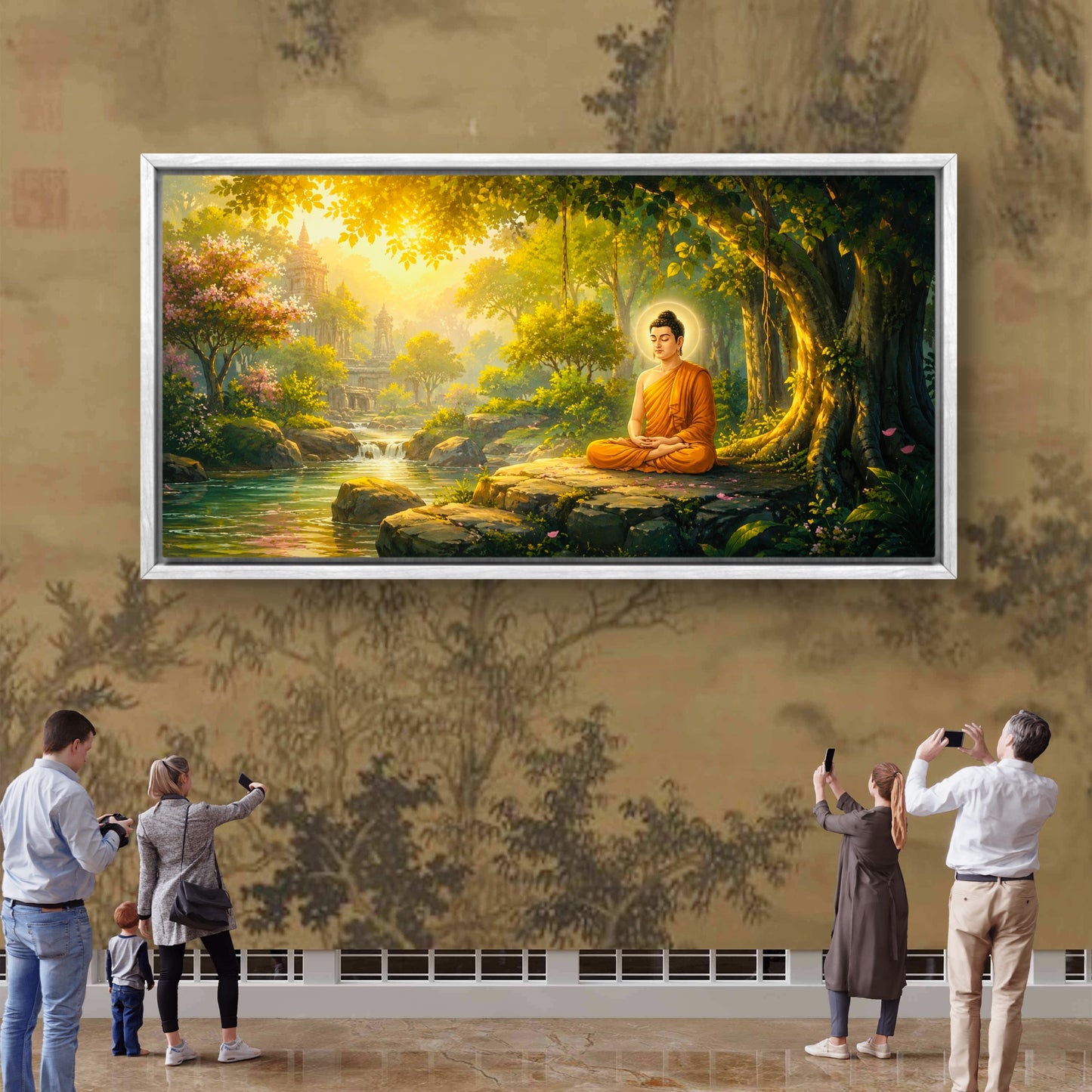 Lord Buddha Premium Canvas Painting - Buy Online | Decor By Neon