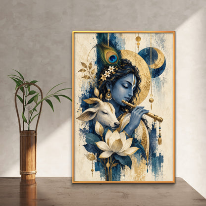 Radha Krishna Premium Canvas Painting