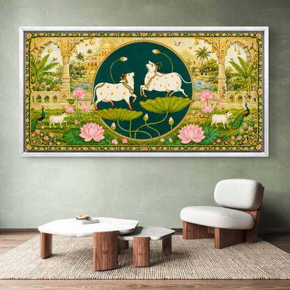 Traditional Pichwai Shrinathji Premium Canvas Painting