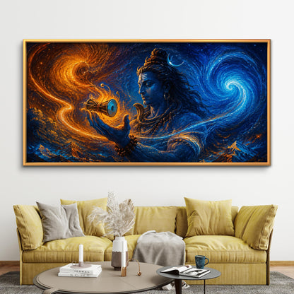 Lord Shiva Premium Canvas Painting