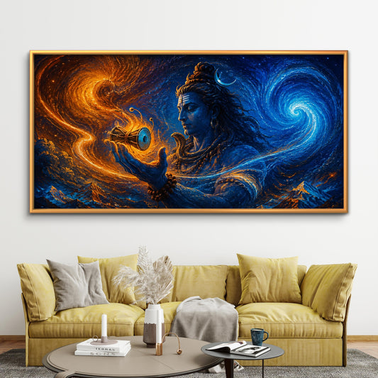 Lord Shiva Premium Canvas Painting - Premium Wall Art | Decor By Neon