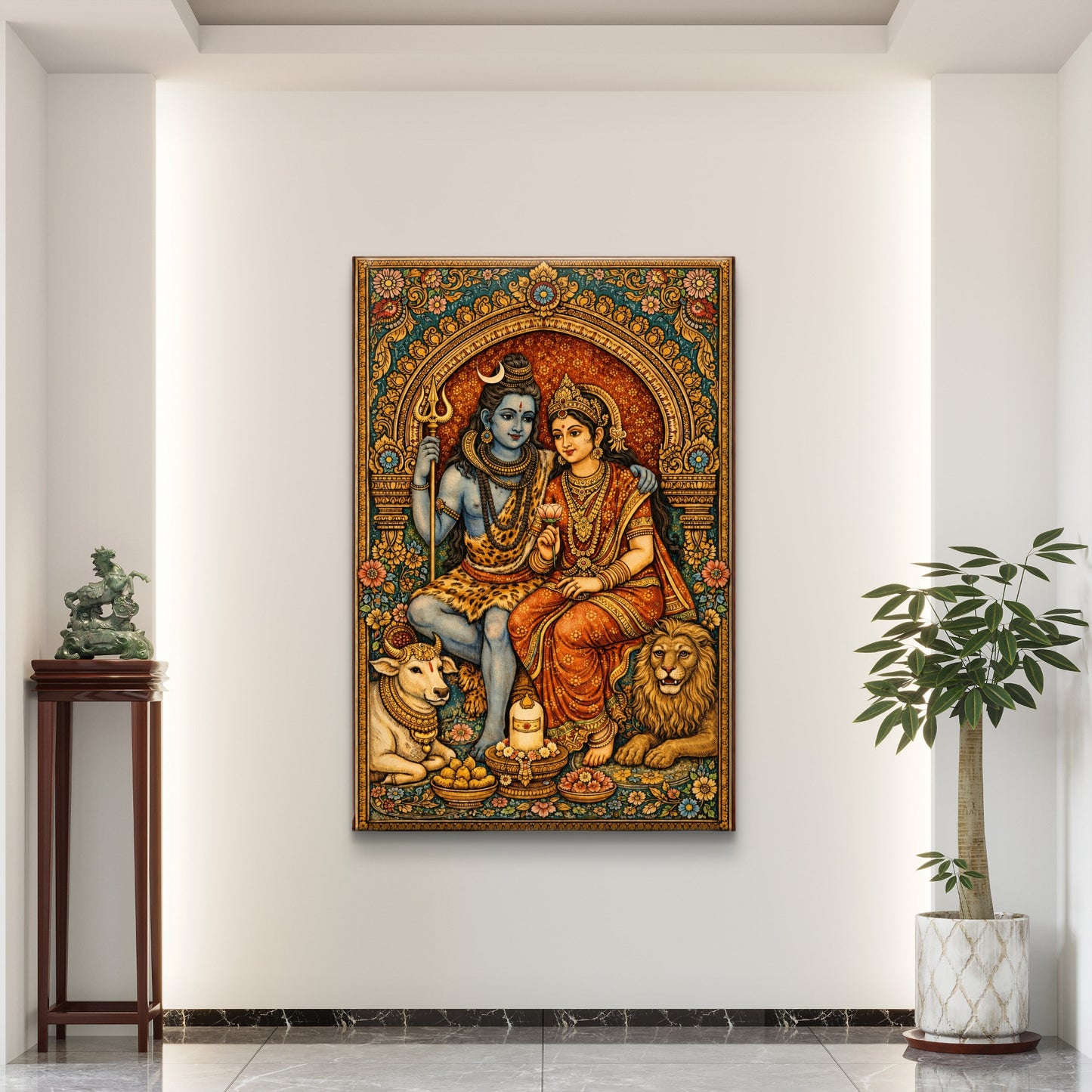Lord Shiva Premium Canvas Painting - Buy Online | Decor By Neon