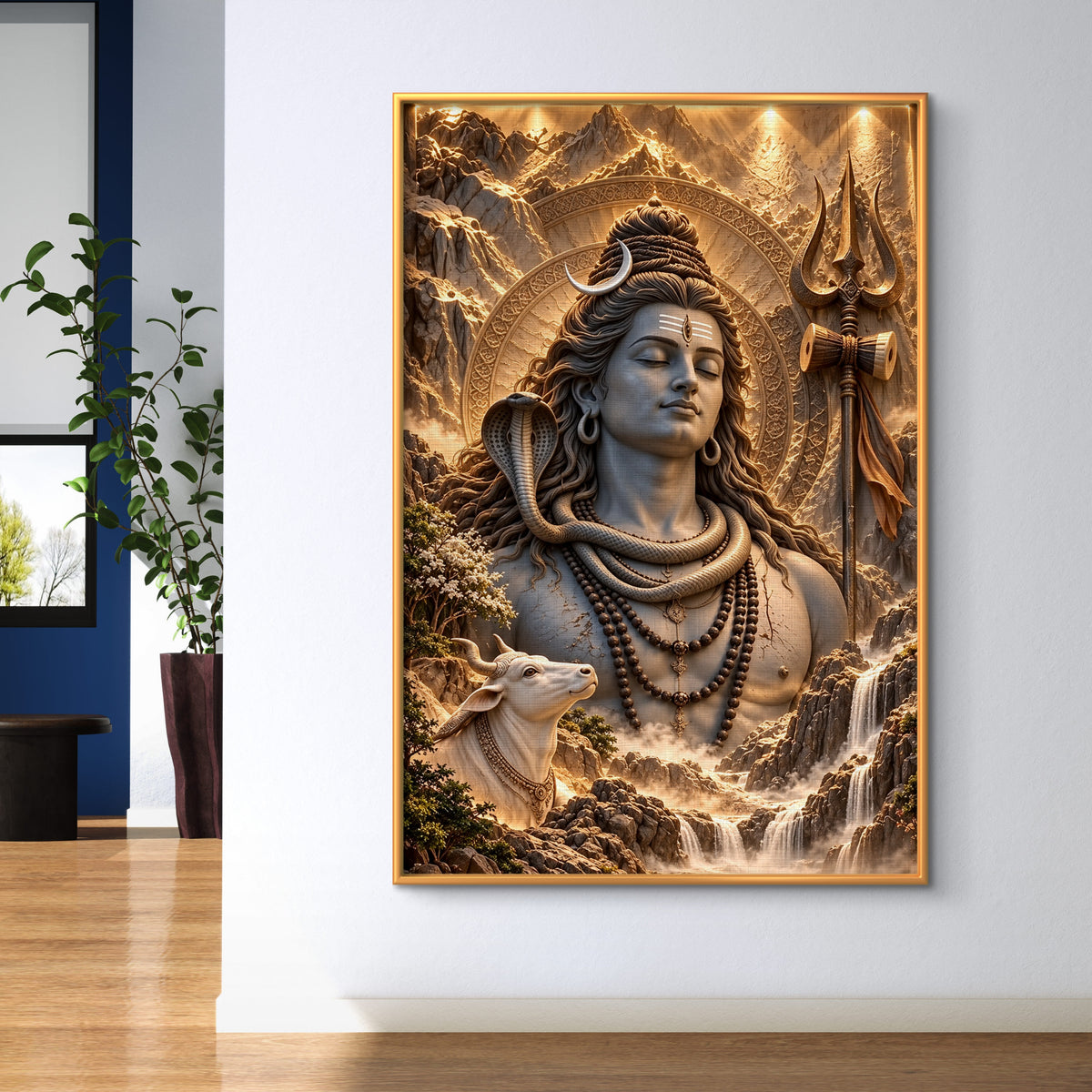 Lord Shiva Premium Canvas Painting - Buy Online | Decor By Neon