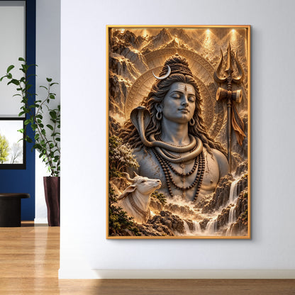 Lord Shiva Premium Canvas Painting