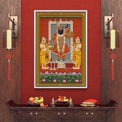 Traditional Pichwai Shrinathji Premium Canvas Painting