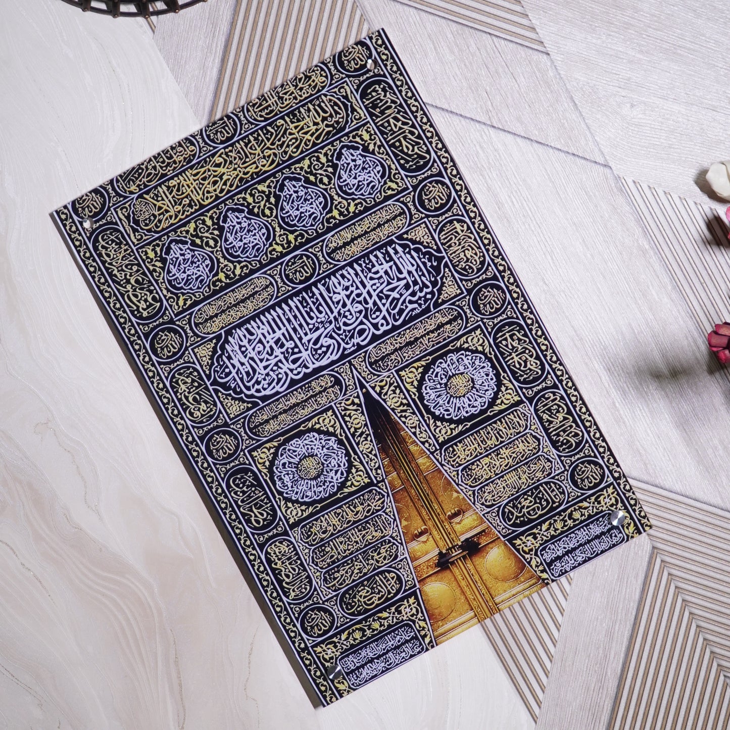Kaaba Door Premium Acrylic Islamic Wall Art , Islamic Painting - Buy Online | Decor By Neon