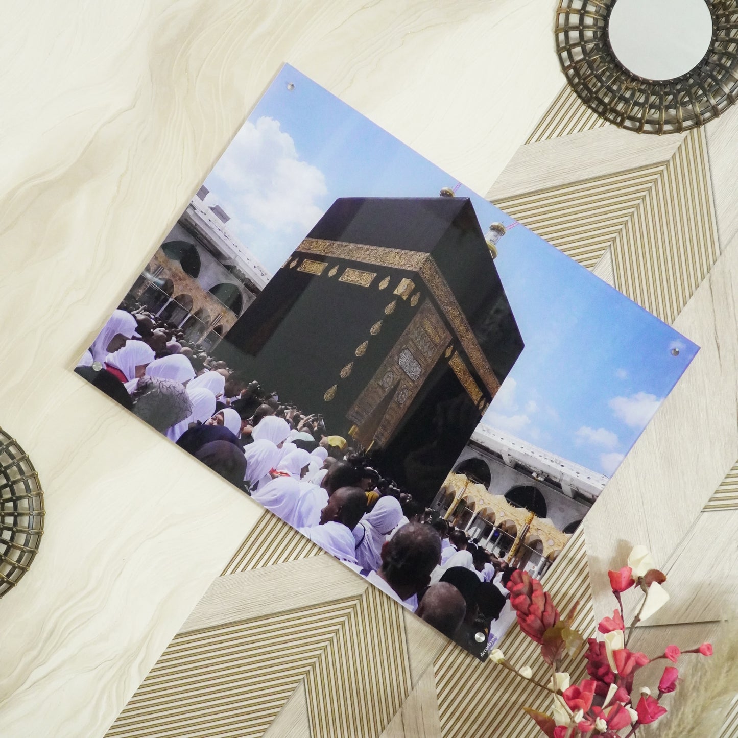 The Sacred Kaaba Premium Acrylic Islamic Wall Art , Islamic Painting - Buy Online | Decor By Neon