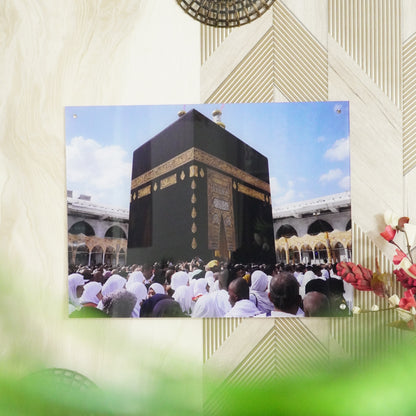 The Sacred Kaaba Premium Acrylic Islamic Wall Art , Islamic Painting