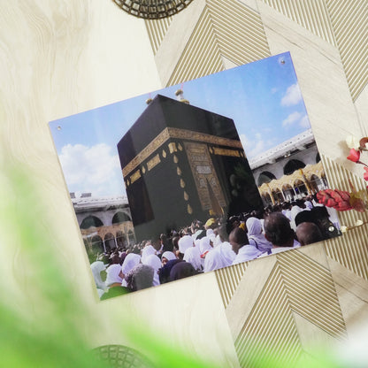 The Sacred Kaaba Premium Acrylic Islamic Wall Art , Islamic Painting