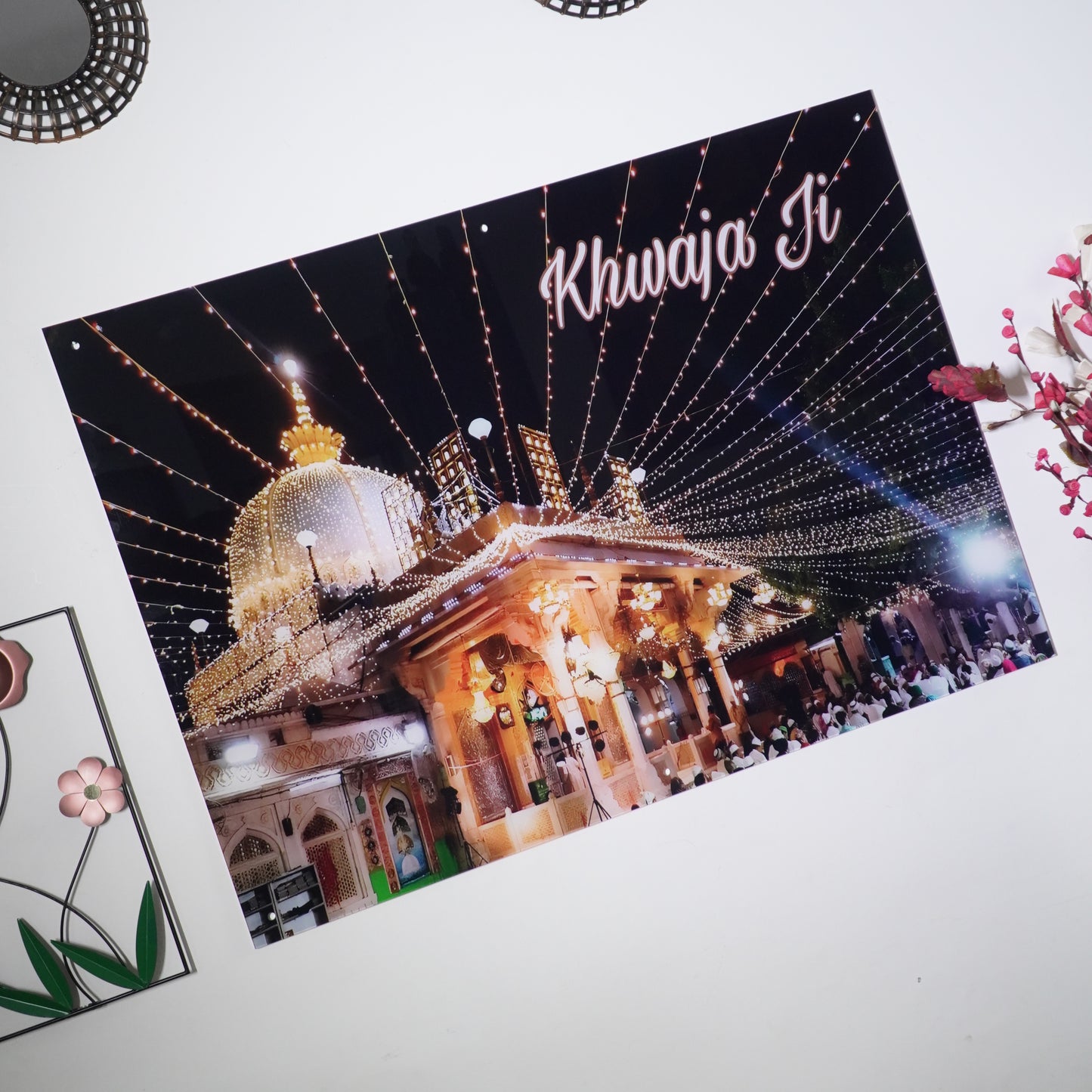 Khwaja Ji Premium Acrylic Islamic Wall Art , Islamic Painting - Buy Online | Decor By Neon