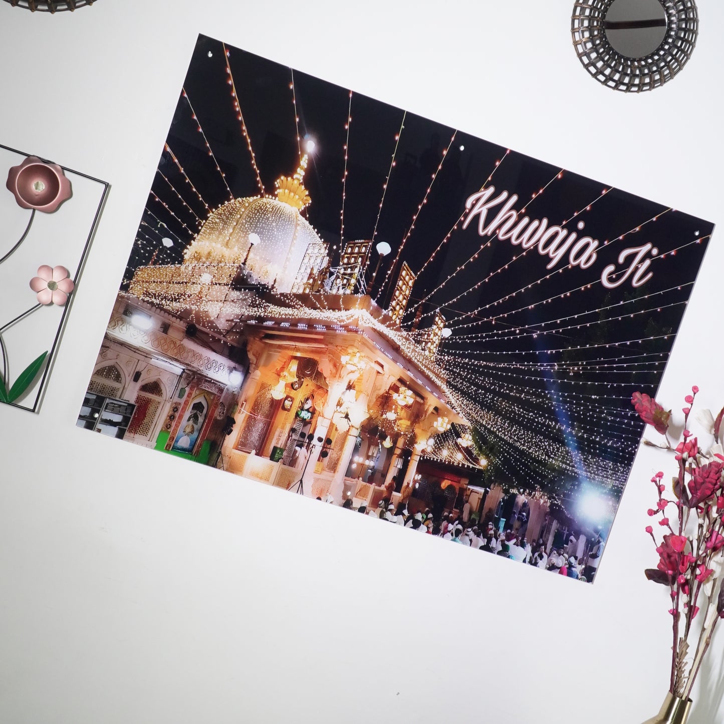 Khwaja Ji Premium Acrylic Islamic Wall Art , Islamic Painting - Buy Online | Decor By Neon