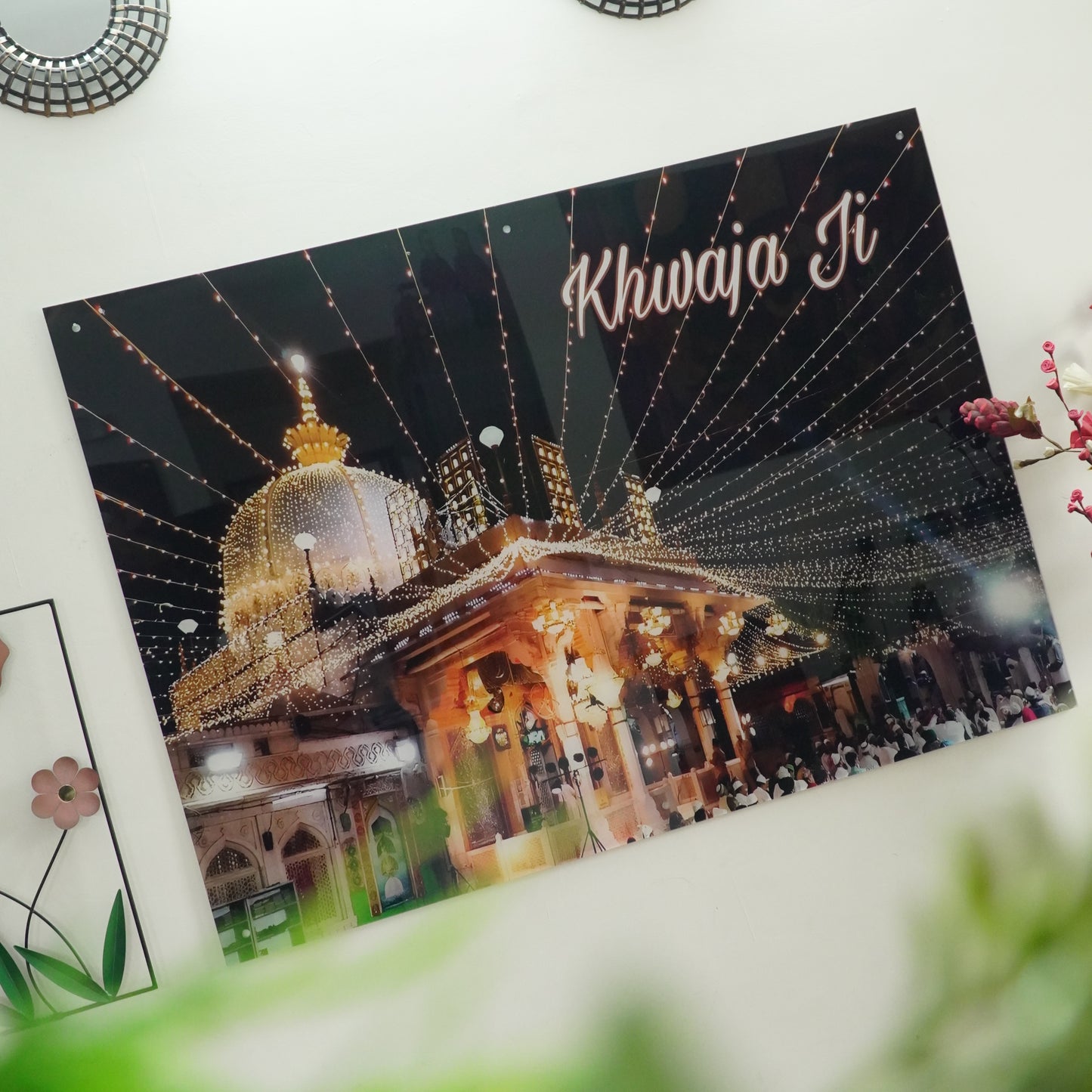 Khwaja Ji Premium Acrylic Islamic Wall Art , Islamic Painting - Buy Online | Decor By Neon