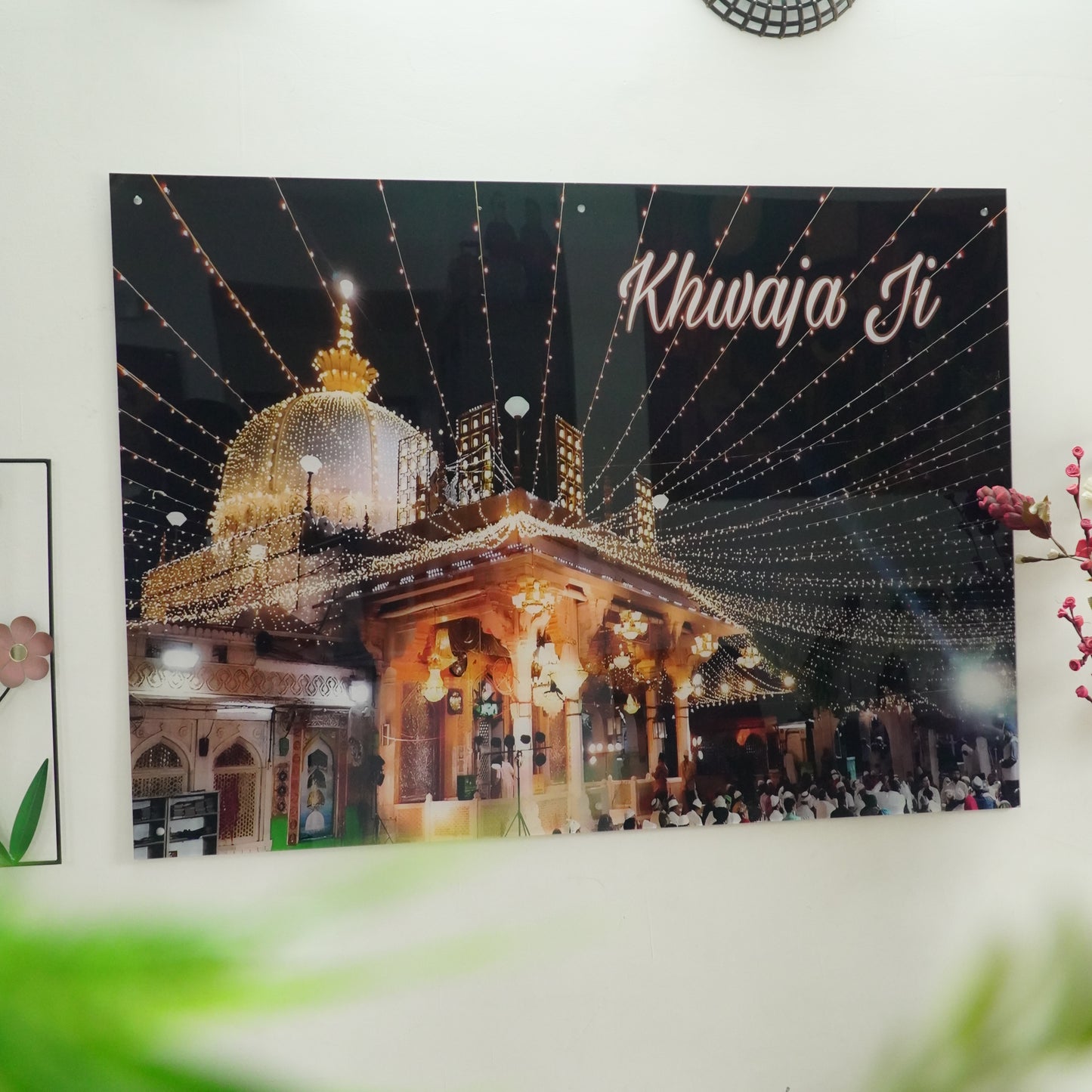 Khwaja Ji Premium Acrylic Islamic Wall Art , Islamic Painting - Buy Online | Decor By Neon