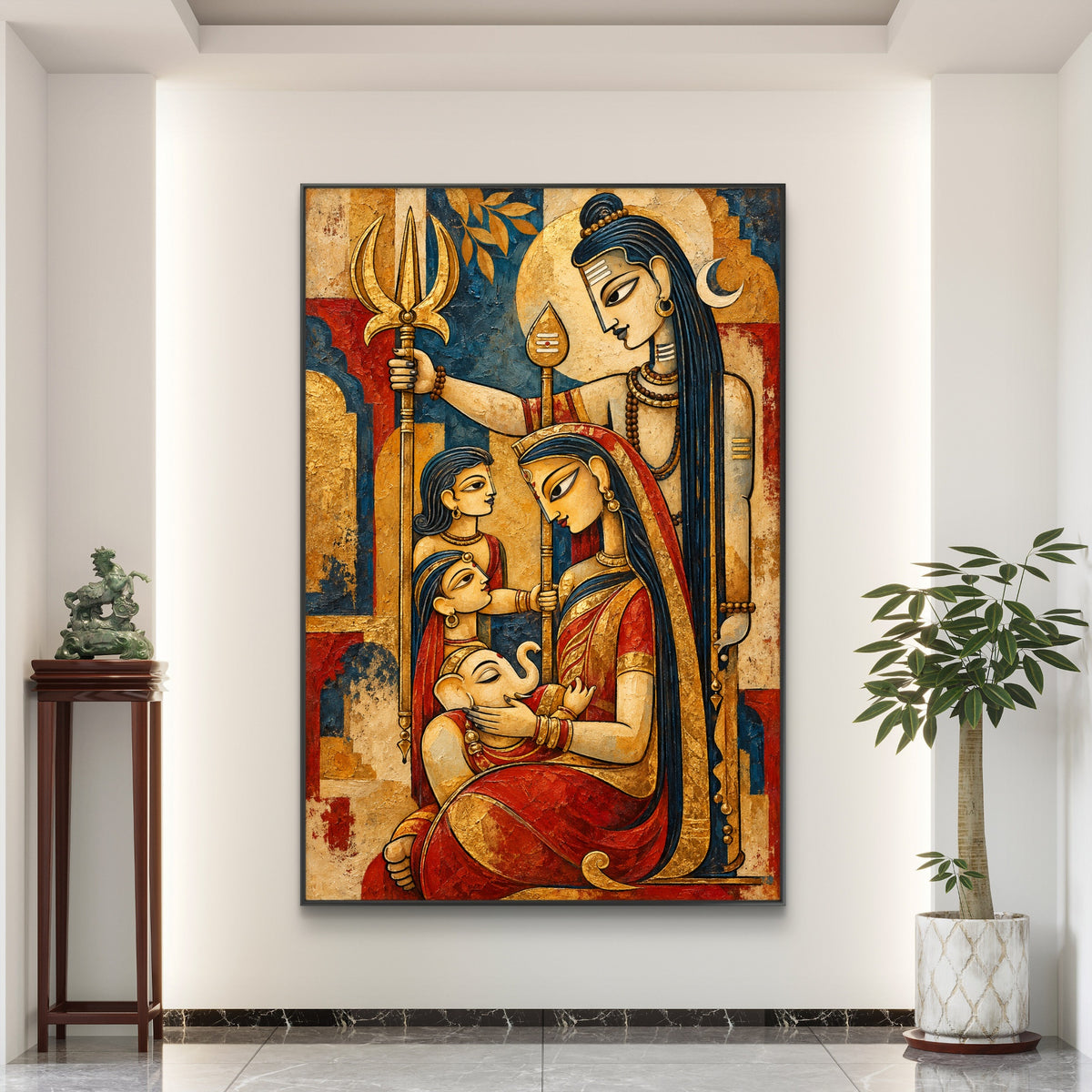 Lord Shiva Premium Canvas Painting - Buy Online | Decor By Neon