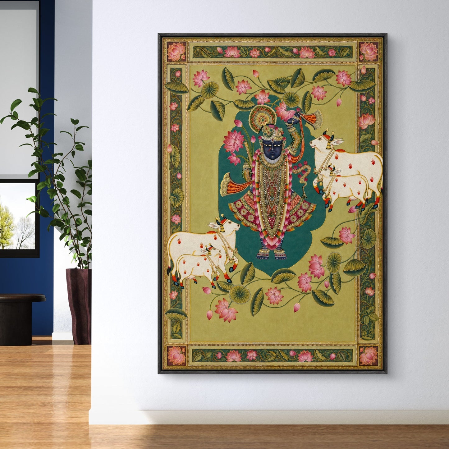 Traditional Pichwai Shrinathji Premium Canvas Painting - Buy Online | Decor By Neon