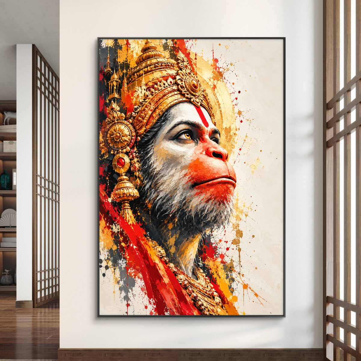 Lord Hanuman Premium Canvas Painting - Buy Online | Decor By Neon