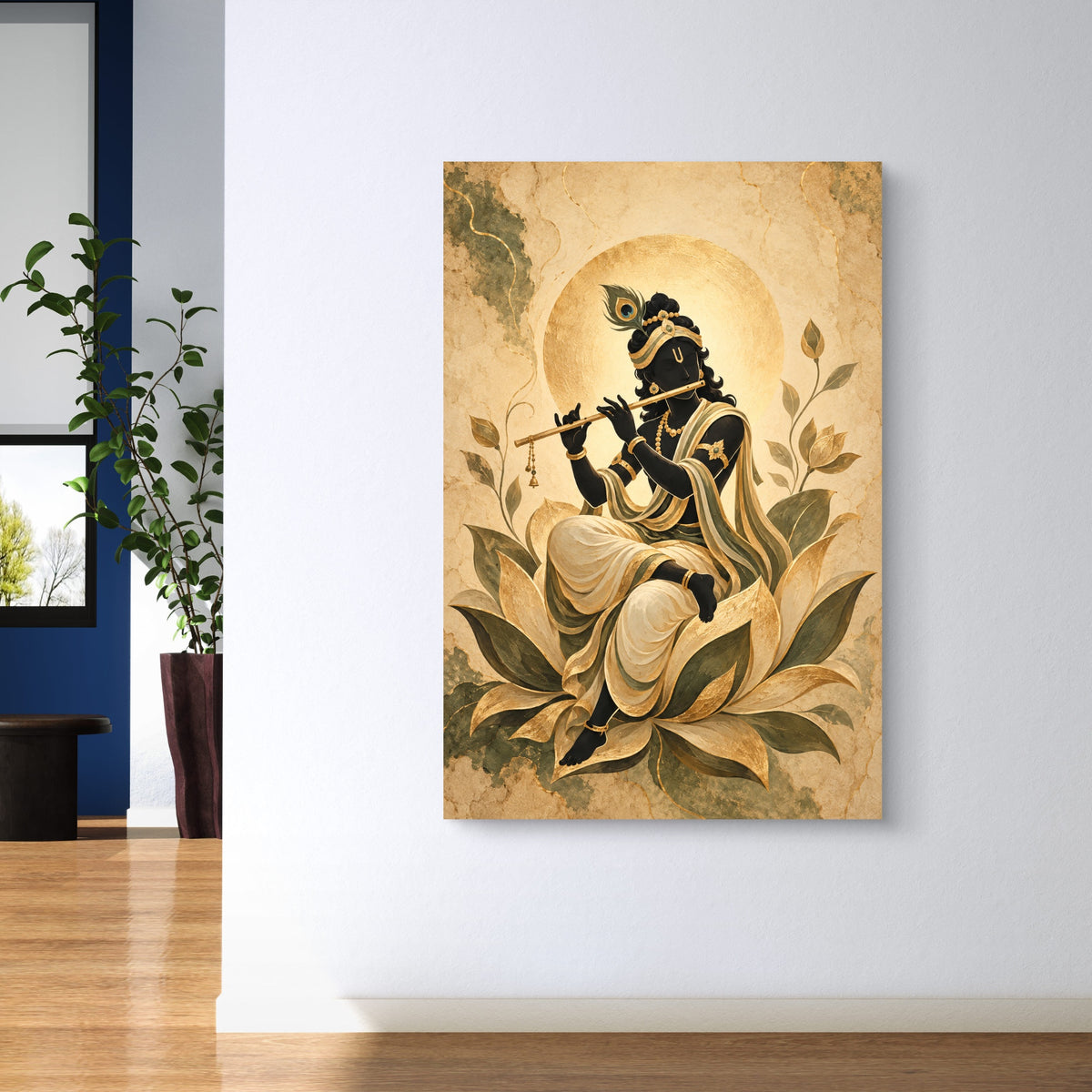 Lord Krishna Premium Canvas Painting - Buy Online | Decor By Neon
